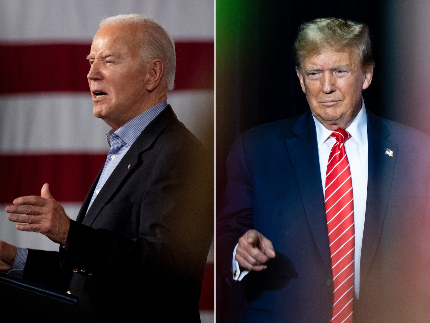 Donald Trump and Joe Biden hold dueling rallies in Georgia