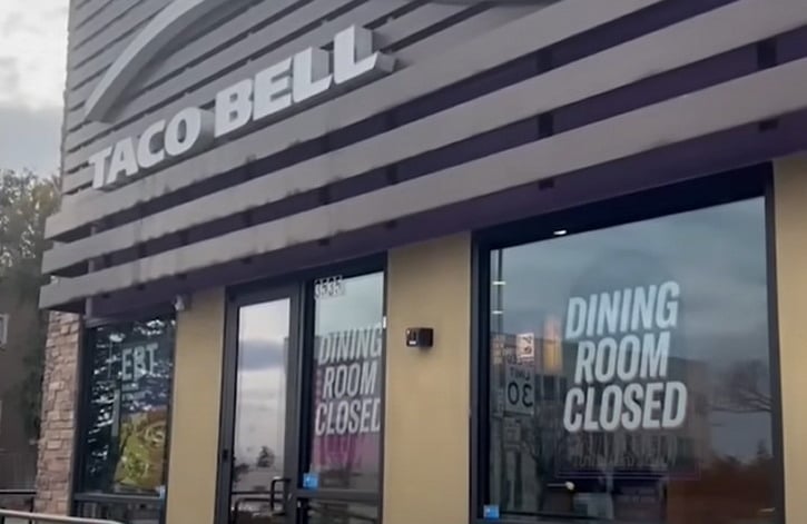 Taco Bell Closing All Dining Rooms in Oakland, California Due to Crime – Will Offer Cashless Drive-Thru Service Only | The Gateway Pundit